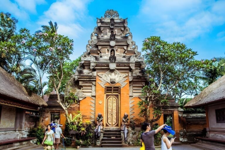 Cultural art village in Ubud showcasing traditional Balinese crafts and heritage buildings.